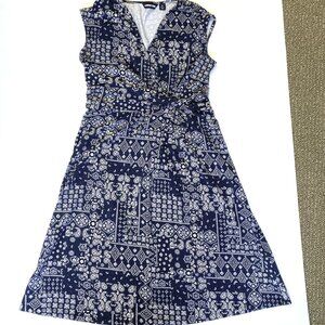Lands' End Medium Bandana Print Summer Dress